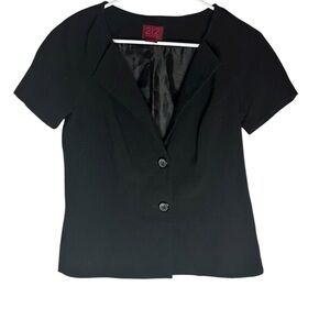 212 Collection Black Button Down Shirt